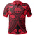 Fsm Custom Polo Shirt Red Seal with Polynesian Tattoo Unisex Red - Polynesian Pride