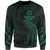 American Samoa Polynesian Sweater - Green Tribal Wave Unisex Green - Polynesian Pride