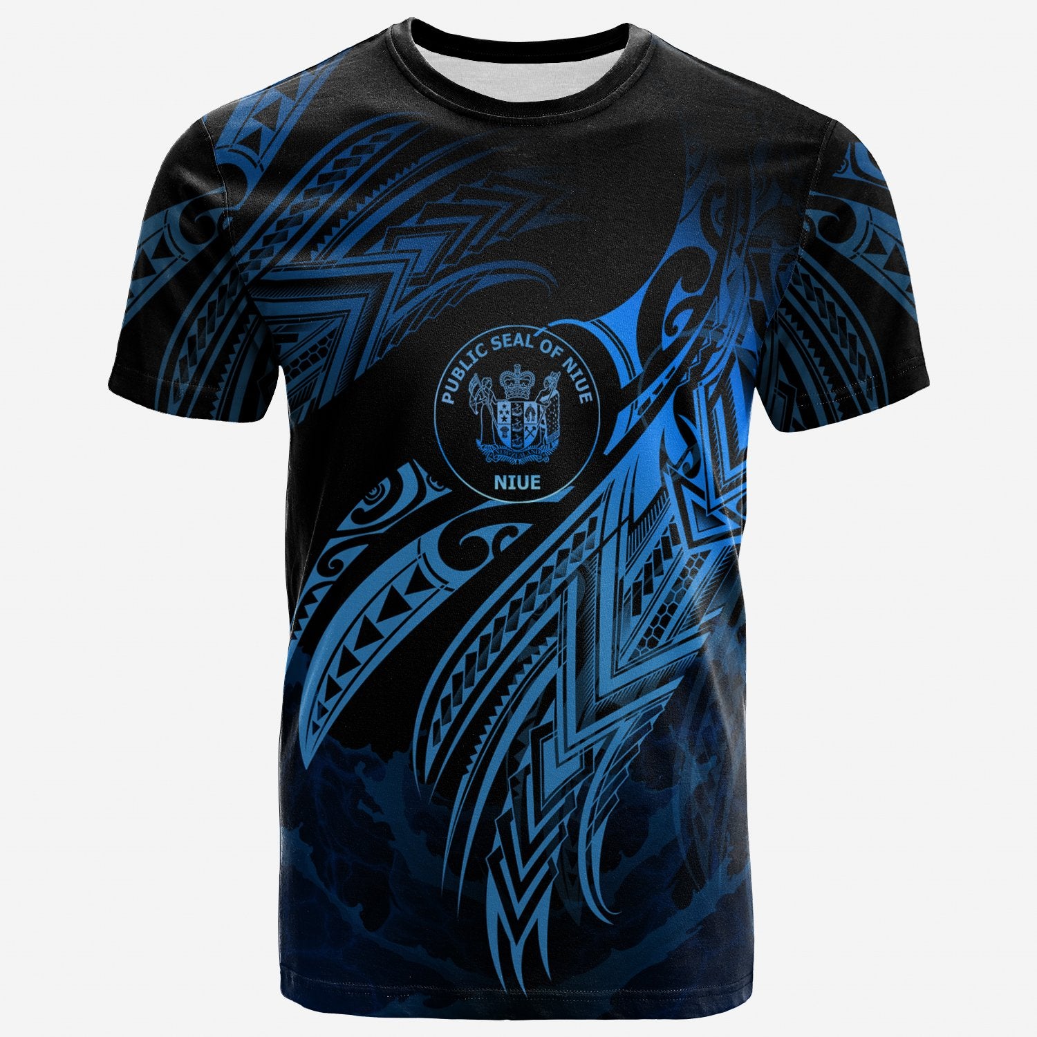 Niue Polynesian T Shirt Niue Legend Blue Version Unisex Blue - Polynesian Pride