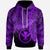 Polynesian Hawaii Hoodie Tribal Wave Tattoo Purple Unisex Purple - Polynesian Pride