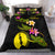 New Caledonia Polynesian Bedding Set - Plumeria Tribal Black - Polynesian Pride