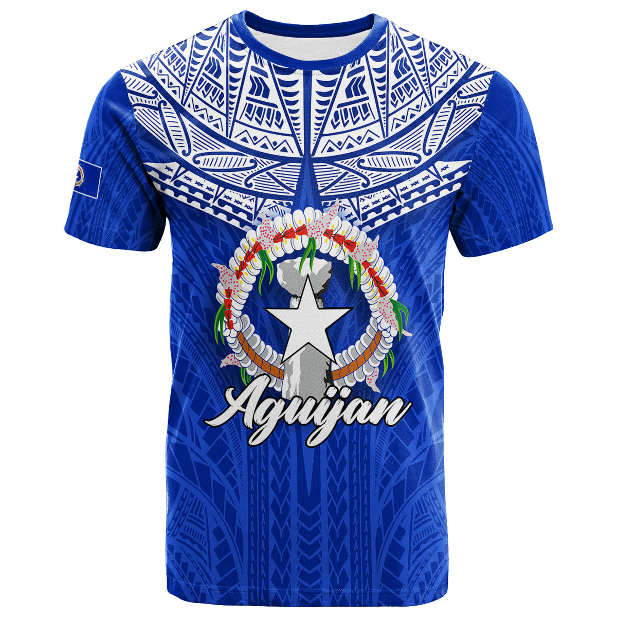 Custom Northern Mariana Islands Aguijan T Shirt LT12 Unisex Blue - Polynesian Pride