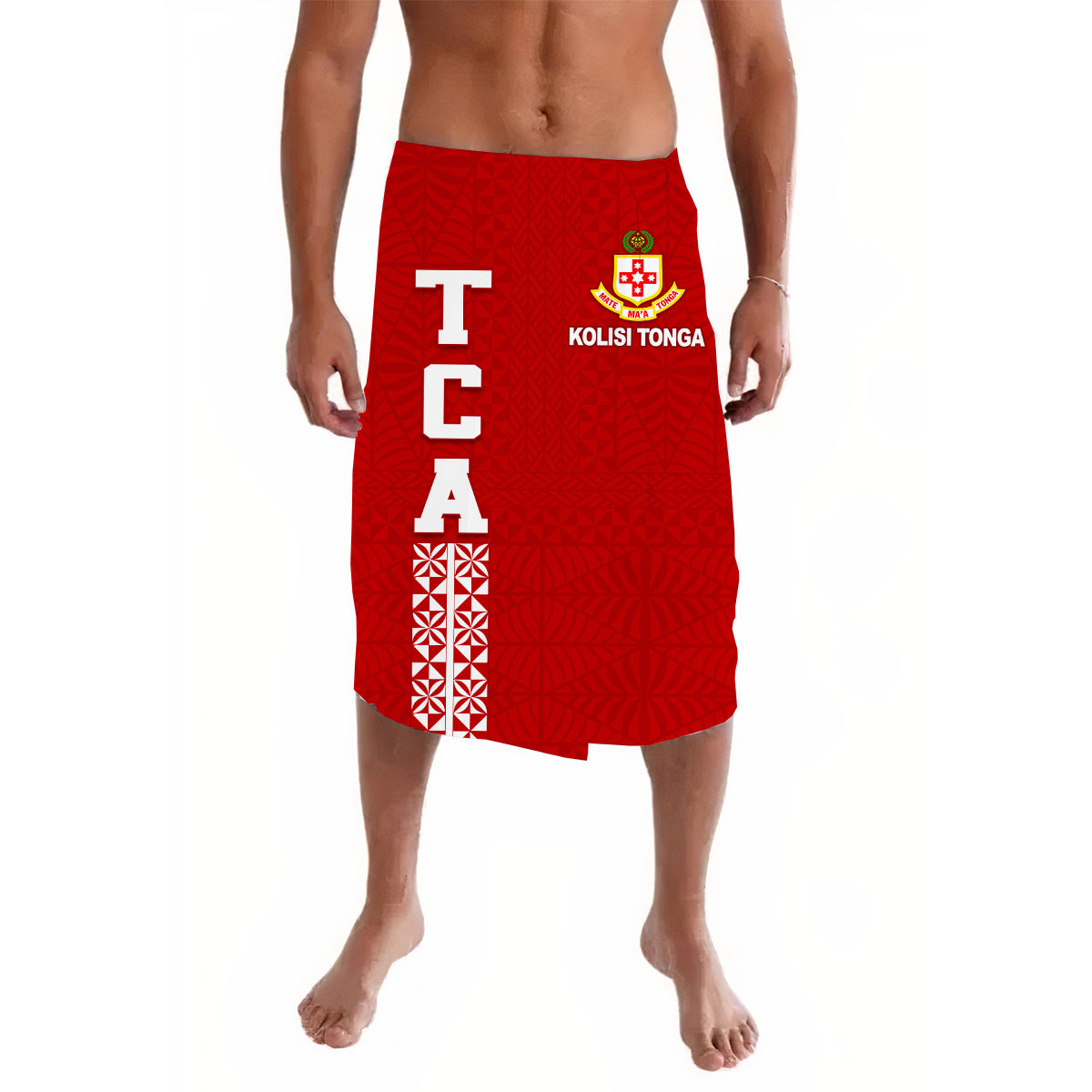 Kolisi Tonga Lavalava TCA LT13 Red - Polynesian Pride