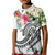 The Philippines Polo Shirt Summer Plumeria (White) - Polynesian Pride