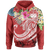 Polynesian Samoa Hoodie Summer Plumeria (Red) Unisex Red - Polynesian Pride