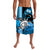 Hawaii Lavalava Polynesian Turtle Map and Blue Hibiscus LT13 Blue - Polynesian Pride