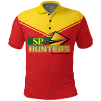 Custom Papua New Guinea SP Hunters Pride Polo Shirt LT12 Unisex Red - Polynesian Pride