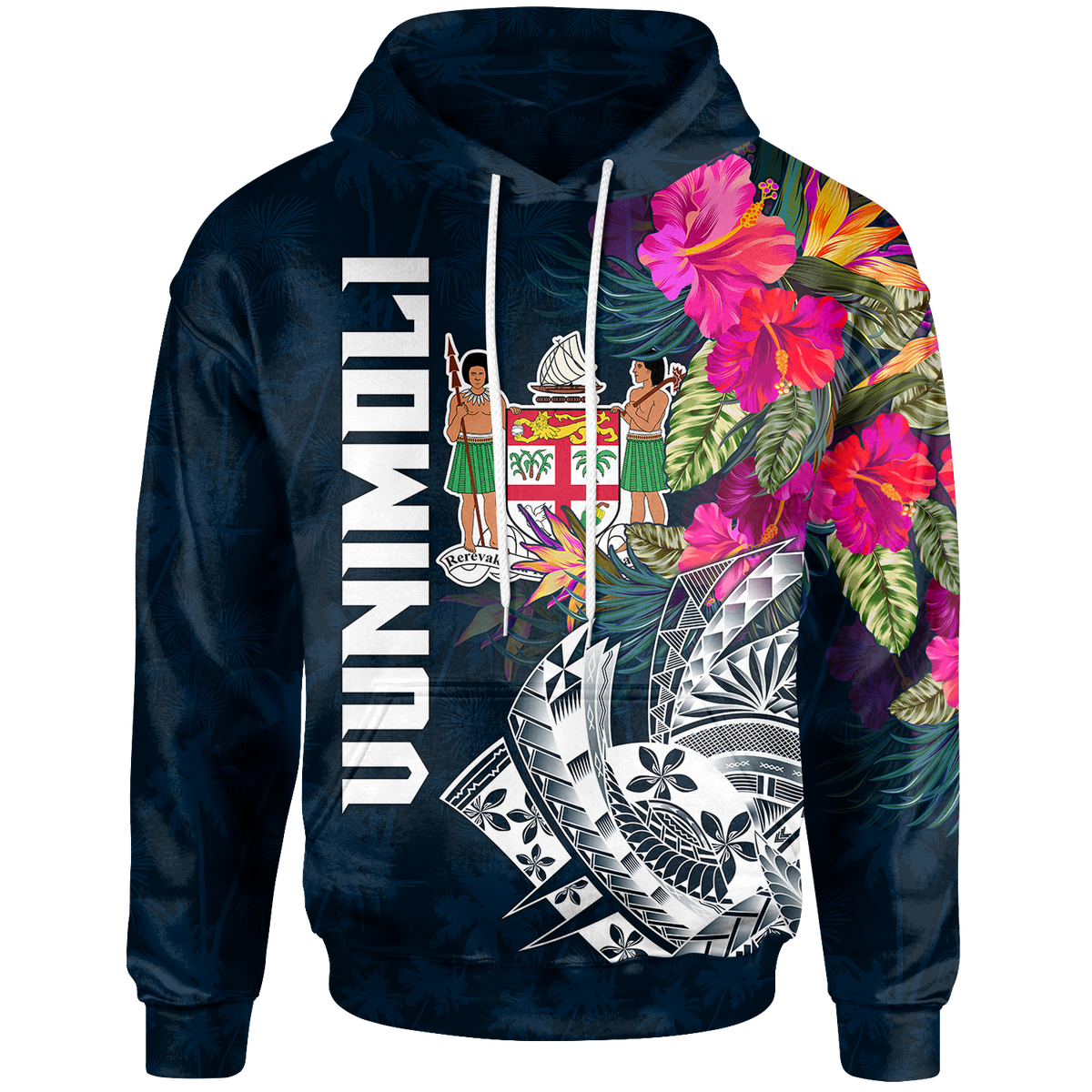 Tonga Fiji Hoodie Summer Vibes Unisex Blue - Polynesian Pride
