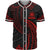 Samoa Polynesian Baseball Shirt - Red Tribal Wave Unisex Red - Polynesian Pride