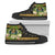 Nauru High Top Shoes - Polynesian Gold Patterns Collection Unisex Black - Polynesian Pride