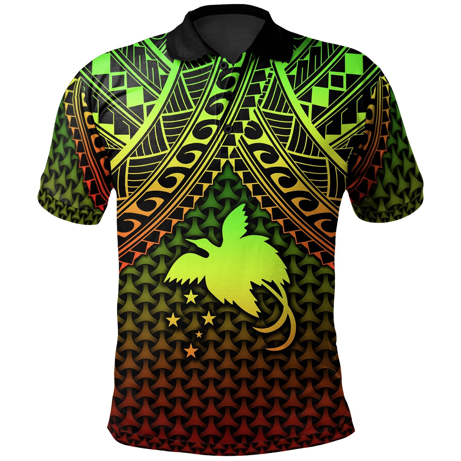 Polynesian Papua New Guinea Polo Shirt Reggae Vintage Polynesian Patterns Unisex Reggae - Polynesian Pride