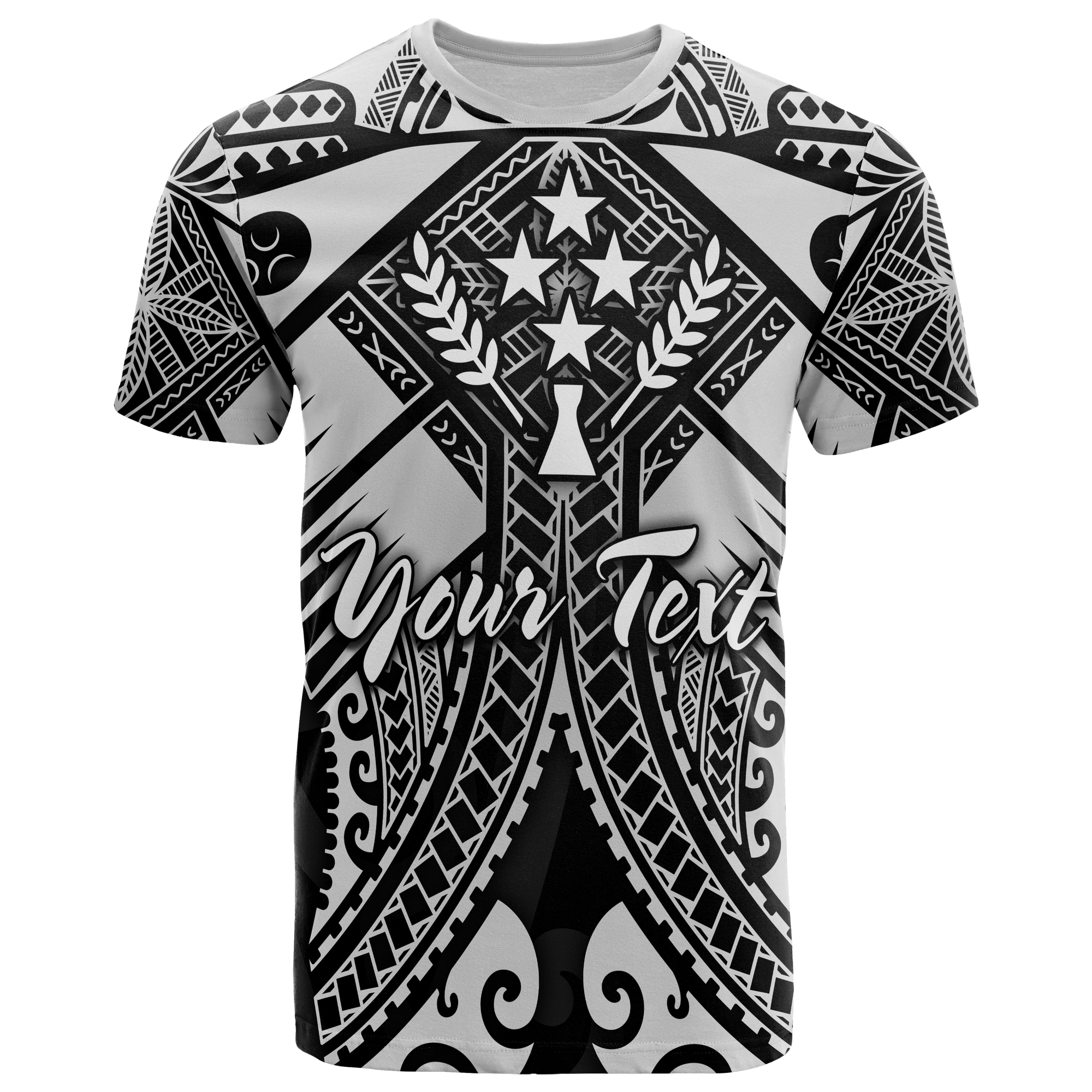 Kosrae Custom T Shirts White Seal with Polynesian Tattoo Unisex Art - Polynesian Pride