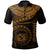 Polynesian Hawaii Polo Shirt Hawaiian Waves (Golden) Unisex Golden - Polynesian Pride