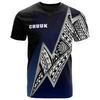 Chuuk Micronesian T Shirt White Lighting Piece Unisex Blue - Polynesian Pride