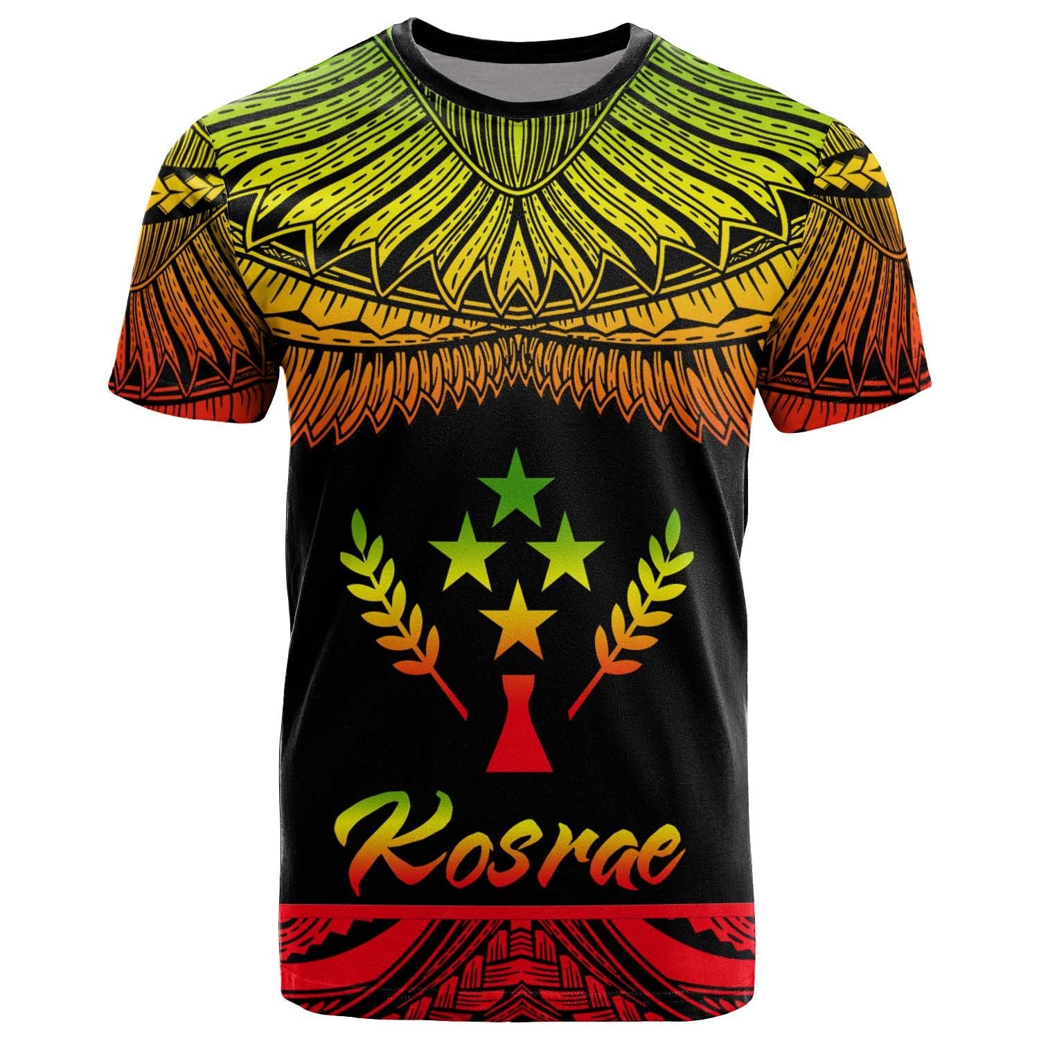 Kosrae Polynesian T Shirt Kosrae Pride Reggae Version Unisex Art - Polynesian Pride