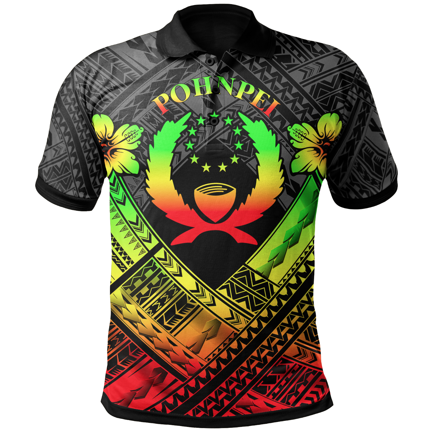 Pohnpei Polynesian Polo Shirt Pohnpei Reggae Seal Camisole Hibiscus Style Unisex Reggae - Polynesian Pride