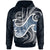 Guam Polynesian Hoodie Ocean Style Unisex Blue - Polynesian Pride