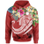 Marshall Islands Polynesian Hoodie Summer Plumeria (Red) Unisex Red - Polynesian Pride