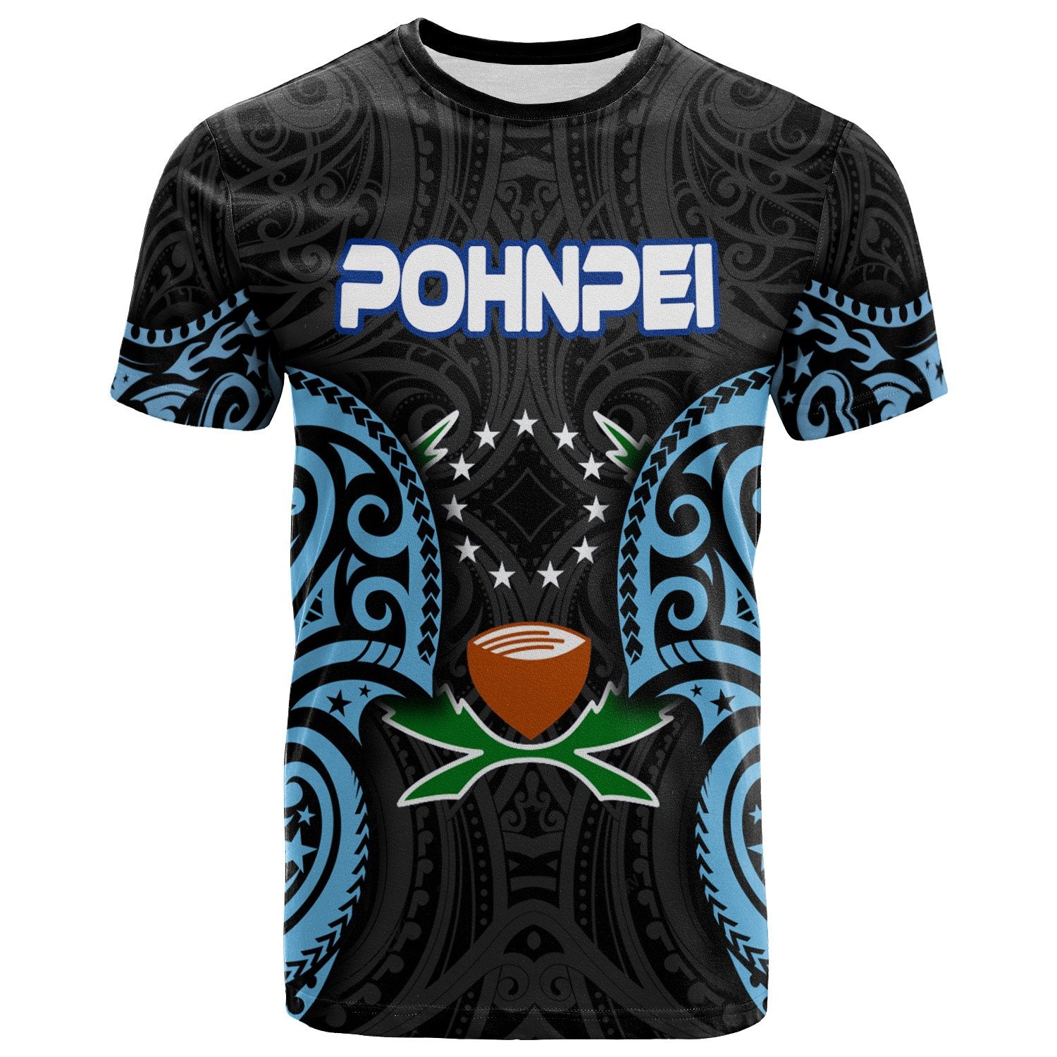 Pohnpei Micronesia T Shirt Micronesia Spirit Unisex Blue - Polynesian Pride