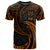 Fiji Polynesian All Over T Shirt Orange Tribal Wave Unisex Orange - Polynesian Pride