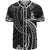 New Caledonia Polynesian Baseball Shirt - White Tribal Wave Unisex White - Polynesian Pride