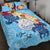 Marshall Islands Custom Personalised Quilt Bed Set - Tropical Style Blue - Polynesian Pride