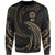 American Samoa Polynesian Sweater - Gold Tribal Wave Unisex Gold - Polynesian Pride