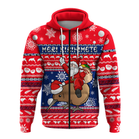 New Zealand Maori Meri Kirihimete Hoodie LT2 - Polynesian Pride