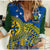 Solomon Islands Independence Anniversary 44th Years Women Casual Shirt - LT12 Female Blue - Polynesian Pride