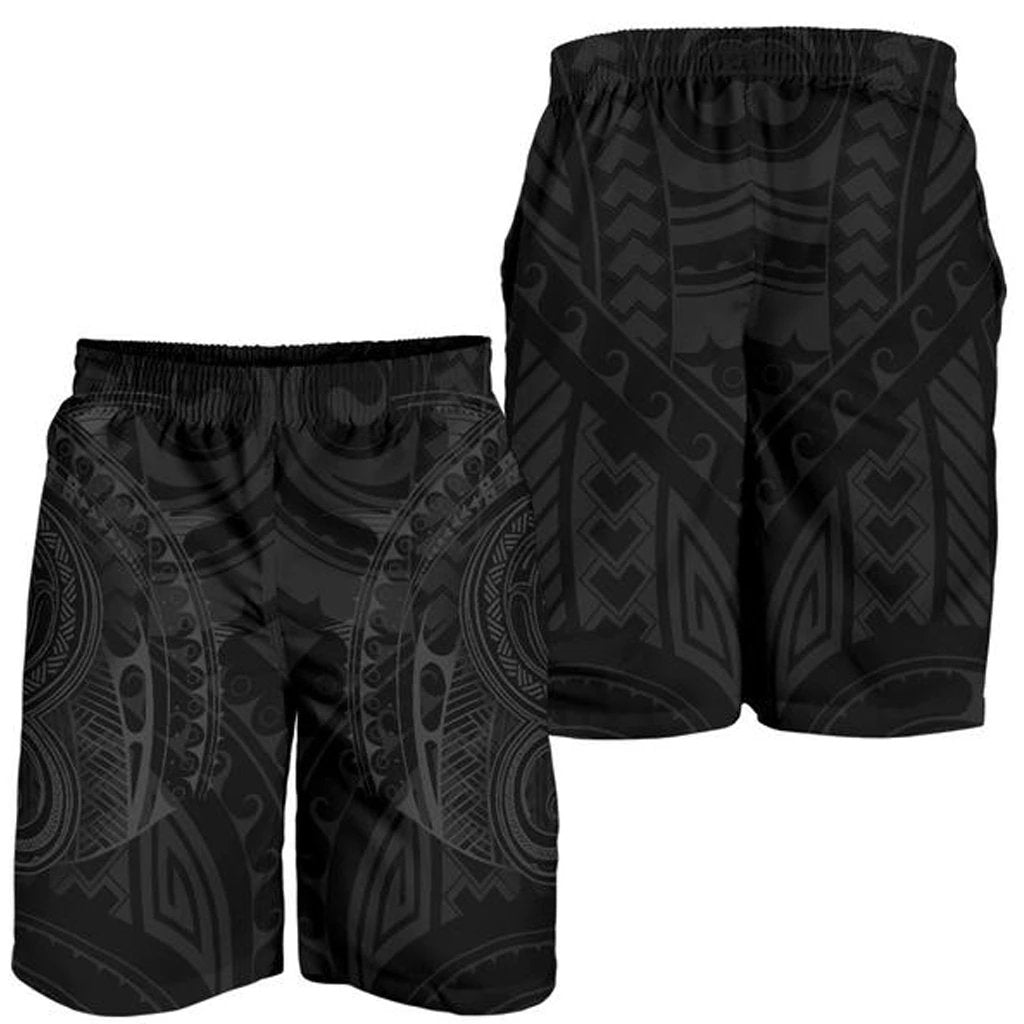 Strong Polynesian Tattoo Men's Shorts Grey Grey - Polynesian Pride