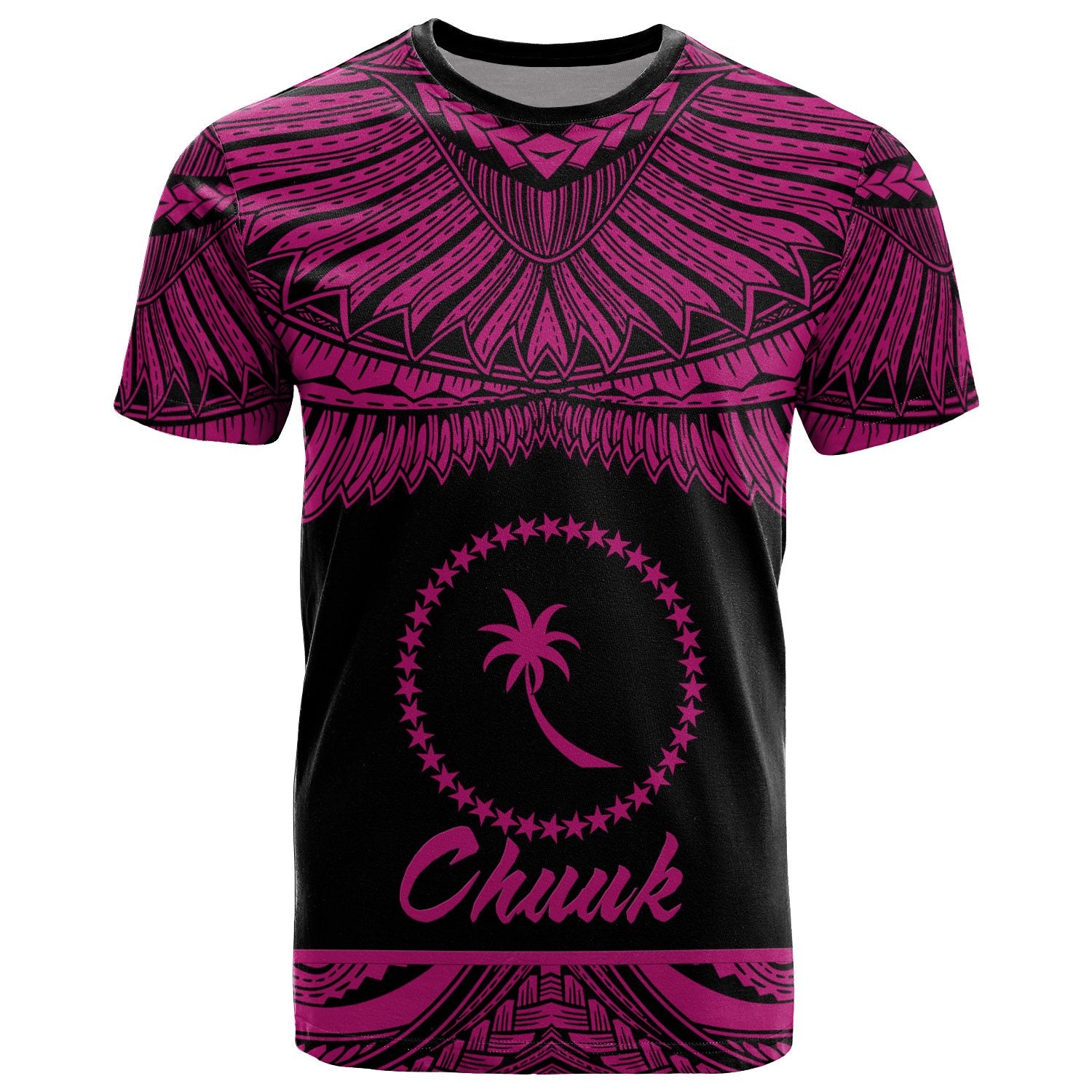 Chuuk Polynesian T Shirt Chuuk Pride Pink Version Unisex Pink - Polynesian Pride