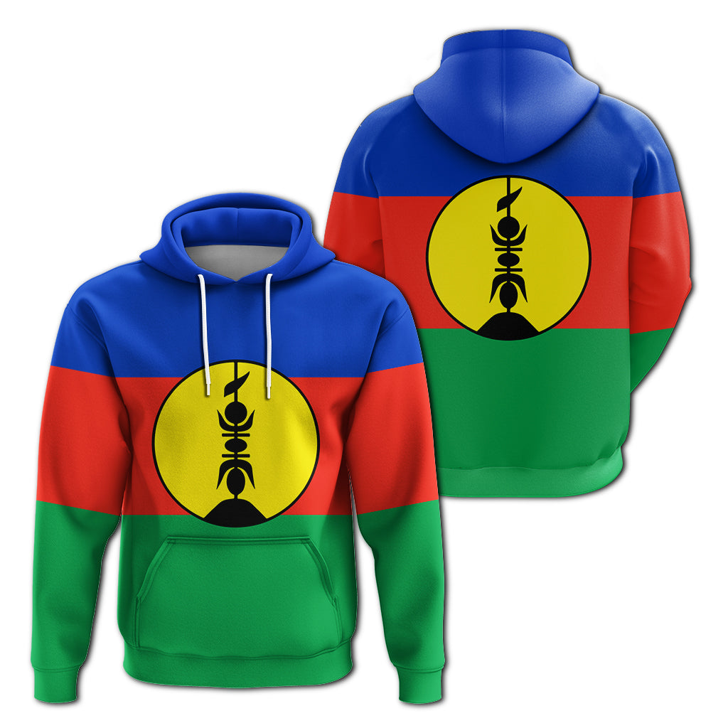 New Caledonia Flag Hoodie LT12 Unisex Green - Polynesian Pride