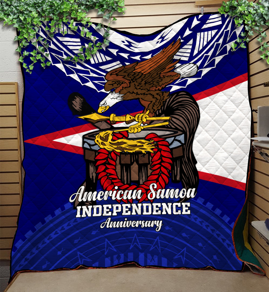 American Samoa Independence Anniversary Pride Quilt - LT12 Quilt Blue - Polynesian Pride