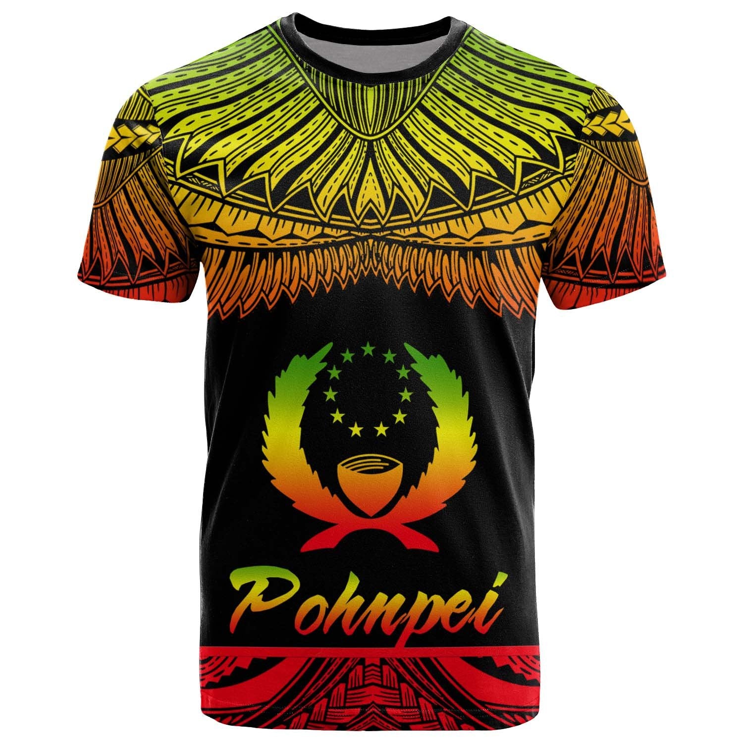 Pohnpei Polynesian T Shirt Pohnpei Pride Reggae Version Unisex Art - Polynesian Pride