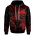 Tokelau Custom Hoodie Red Turtle Unisex Red - Polynesian Pride