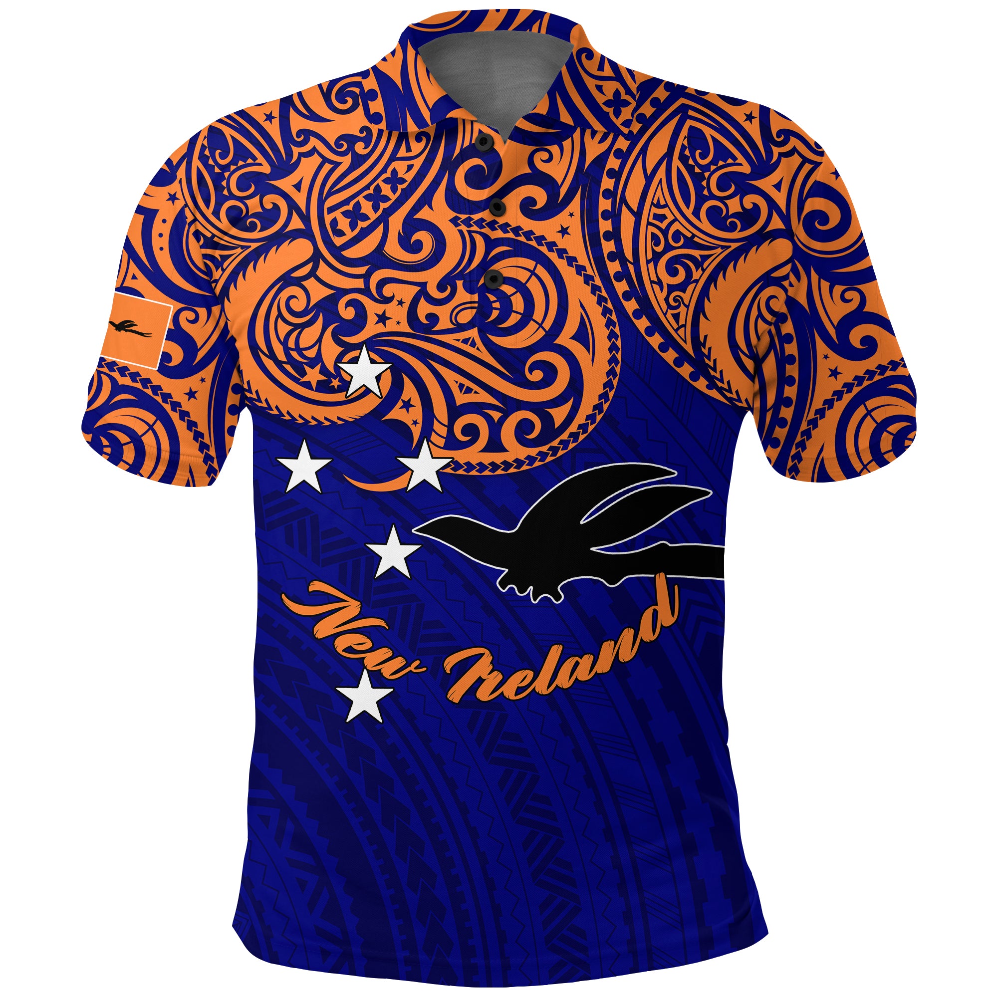 Custom Papua New Guinea New Ireland Pride Polo Shirt LT12 - Polynesian Pride