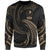 Yap Micronesia Sweater - Gold Tribal Wave Unisex Gold - Polynesian Pride