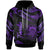 Tuvalu Hoodie Polynesian Tattoo Purple Version Unisex Purple - Polynesian Pride