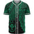 Hawaii Kanaka Maoli Polynesian Baseball Shirt - Tribal Wave Tattoo Green Unisex Green - Polynesian Pride