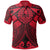 Tahiti Polo Shirt Red Seal with Polynesian Tattoo Unisex Red - Polynesian Pride