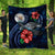 Niue Polynesian Premium Quilt - Blue Turtle Hibiscus Blue - Polynesian Pride