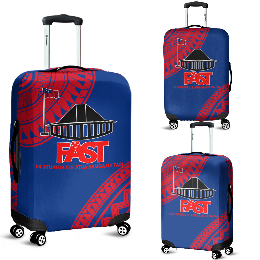 F.A.S.T Samoa Luggage Covers - Samoan Pattern - LT12 Blue - Polynesian Pride