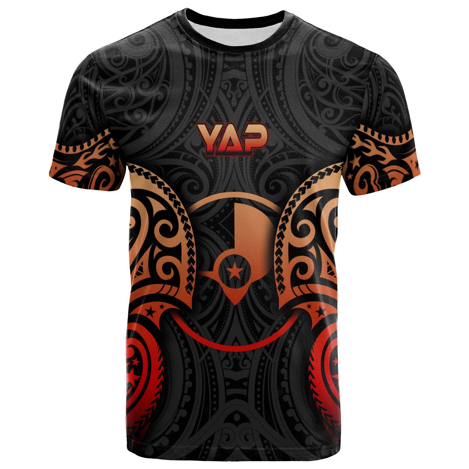 Yap Micronesia T Shirt Spirit Red Version Unisex Red - Polynesian Pride