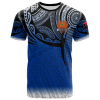 Papua New Guinea Polynesian T Shirt Tattoo Pattern Unisex Blue - Polynesian Pride