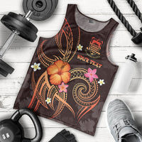 Tuvalu Polynesian Personalised Men's Tank Top - Legend of Tuvalu (Red) Red - Polynesian Pride