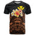 Hawaii Custom T Shirt Tribal Pattern Hibiscus Unisex Black - Polynesian Pride