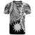 Nauru Polynesian T Shirt Tribal Wave Tattoo White Unisex White - Polynesian Pride