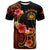 Samoa T Shirt Hibiscus Plumeria Mix Tribal Leaves Unisex Orange - Polynesian Pride