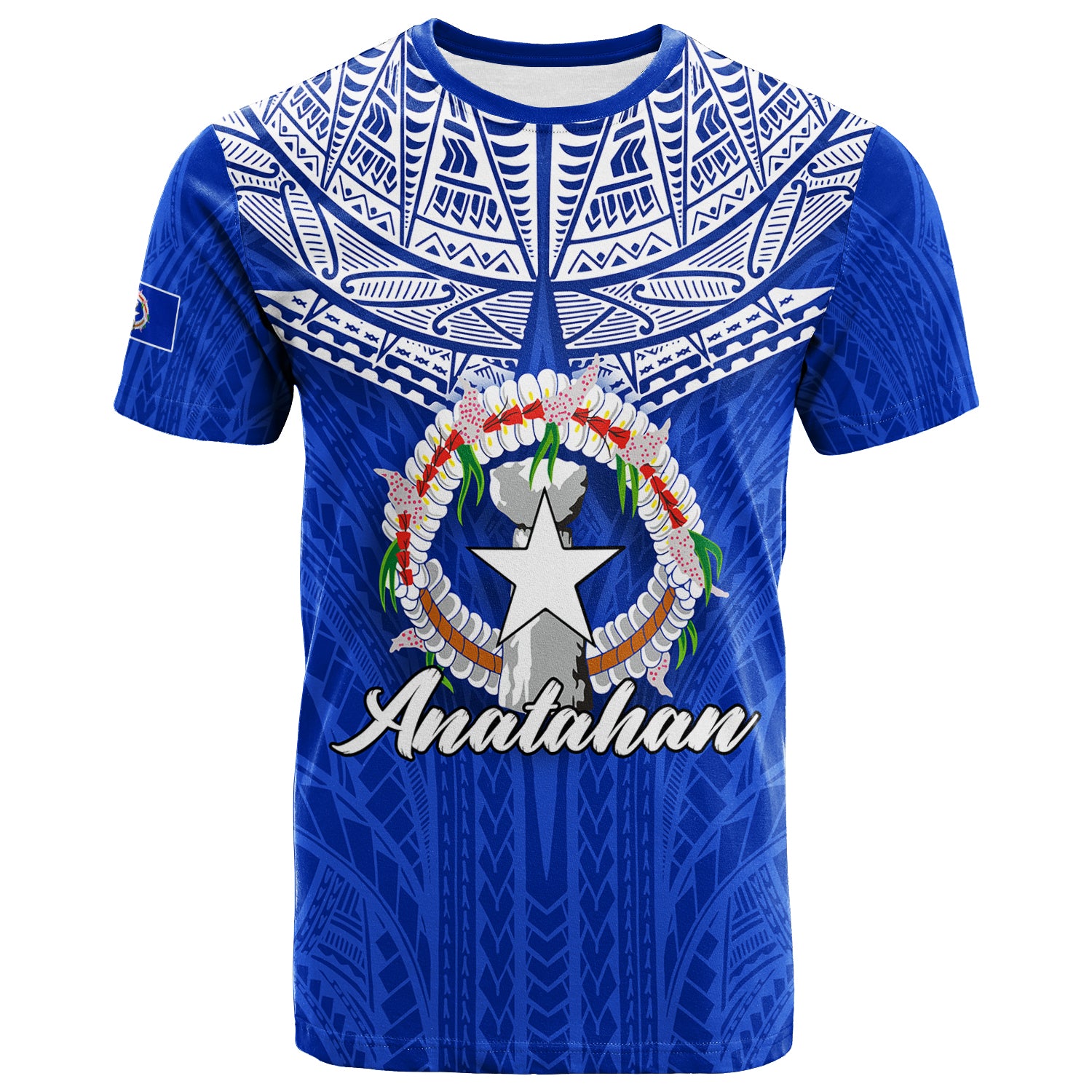 Custom Northern Mariana Islands Anatahan T Shirt LT12 Unisex Blue - Polynesian Pride