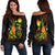 Nauru Polynesian Women's Off Shoulder Sweater - Legend of Nauru (Reggae) Art - Polynesian Pride